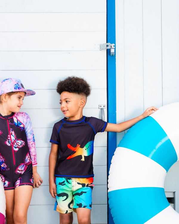 Printed Boardshorts Multicolored Crocodile - G30NB31_061