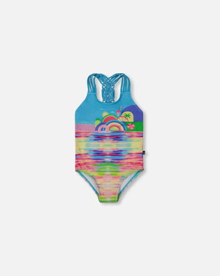 Printed One-Piece Swimsuit Multicolored - G30NG31_050