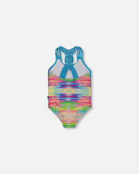 Printed One-Piece Swimsuit Multicolored - G30NG31_050