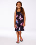 Printed Beach Dress Black And Multicolored Butterflies - G30NG99_059