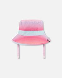 Printed Beach Sun Hat Pink, Orange, And Turquoise - G30NGC_000
