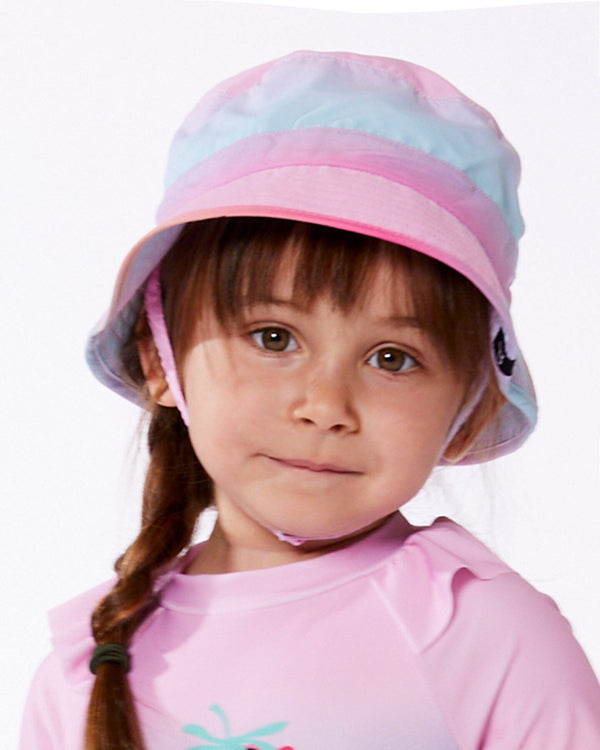 Printed Beach Sun Hat Pink, Orange, And Turquoise - G30NGC_000