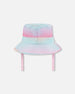Printed Beach Sun Hat Pink, Orange, And Turquoise - G30NGC_000
