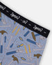 Printed Organic Cotton Boxer Shorts Tools On Bluish Gray Background - G30PB60_047