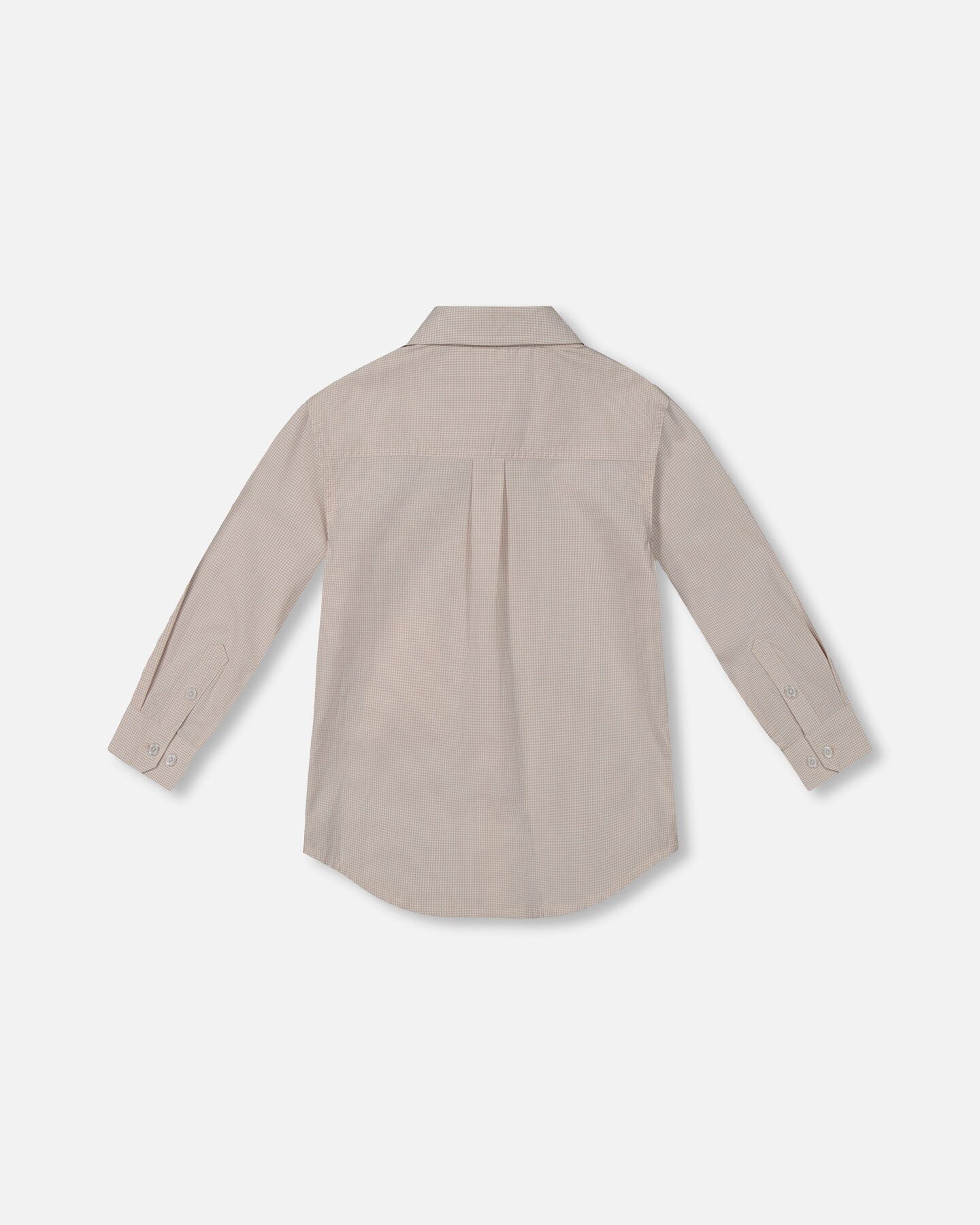 Long Sleeve Button Down Shirt Light Taupe - G30R15_147