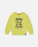 Pullover Graphic Sweatshirt Lime Green - G30S31_225