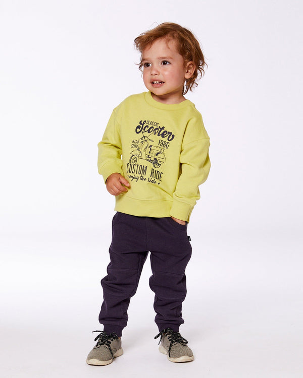 Pullover Graphic Sweatshirt Lime Green - G30S31_225