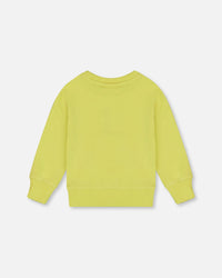 Pullover Graphic Sweatshirt Lime Green - G30S31_225