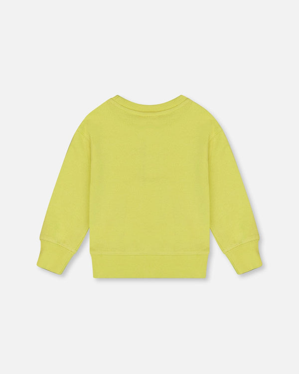 Pullover Graphic Sweatshirt Lime Green - G30S31_225