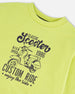 Pullover Graphic Sweatshirt Lime Green - G30S31_225