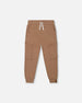 French Terry Sweatpants With Side Pockets Beige - G30U23_919