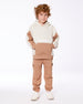 French Terry Sweatpants With Side Pockets Beige - G30U23_919