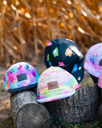 Printed Cap Black And Multicolored Gummies - G30VGC_077