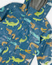 Blue Raincoat With Crocodiles That Change Color Upon Contact With Water Outerwear Deux par Deux 