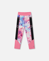 Printed Athletic Leggings Pink, Blue And Butterflies
