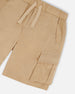 Parachute Cargo Pocket Shorts Light Beige Pants & Shorts Deux par Deux 