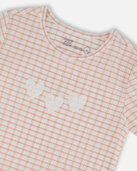 Crinkle Top With Applique Light Old Pink - G30YG72_624