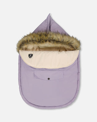 Bunting Bag Designed For Car Seat And Stroller Purple Gray - H10A401_591