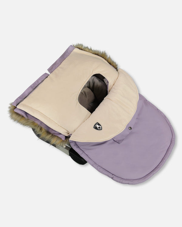 Bunting Bag Designed For Car Seat And Stroller Purple Gray - H10A401_591