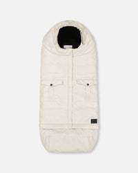 Evolutive Baby Footmuff Designed For Car Seat And Stroller Off-White - H10A405_165