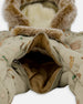 One-Piece Baby Layette Snowsuit Designed For Car Seat Green Animal Print - H10A601_002