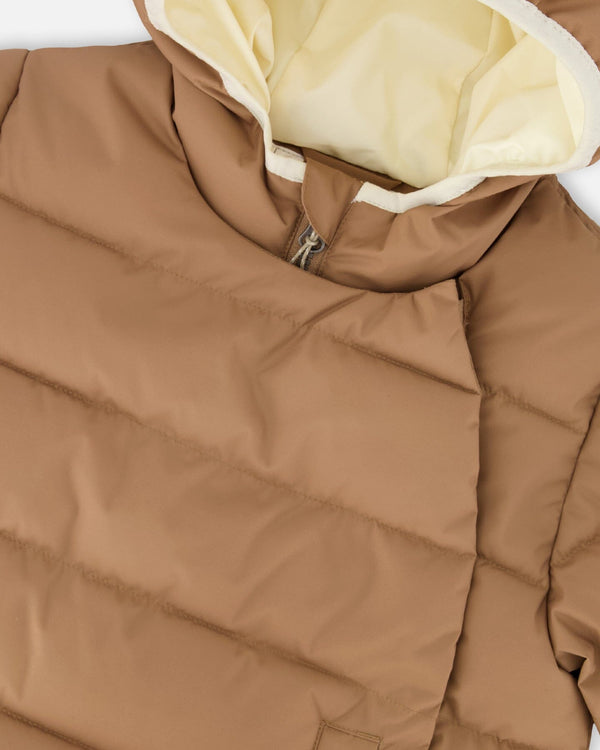 Compressible Winter Puffy Coat Designed For Car Seat Chanterelle - H10B500_182