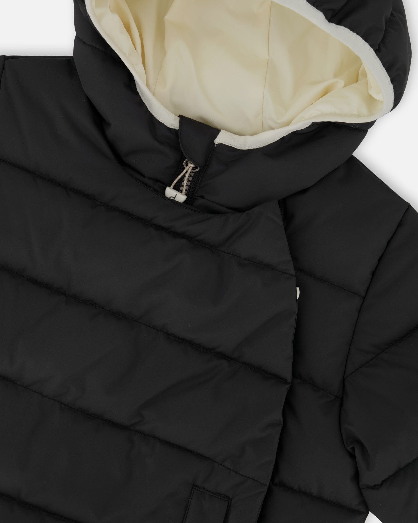 Compressible Winter Puffy Coat Designed For Car Seat Black - H10B500_999