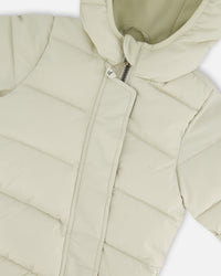 One-Piece Baby Cloud Compressible Snowsuit Designed For Car Seat Off-White - H10B700_165