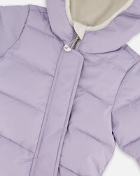 One-Piece Baby Cloud Compressible Snowsuit Designed For Car Seat Purple Gray - H10B700_591