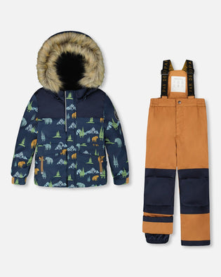 Two-Piece Discover Snowsuit Brown Sugar - H10DB40_967