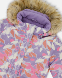 Two-Piece Discover Snowsuit With Printed Jacket Purple Gray - H10DG80_592