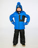 Two-Piece Play Snowsuit With Contrast Jacket Black Snowsuits Deux par Deux 