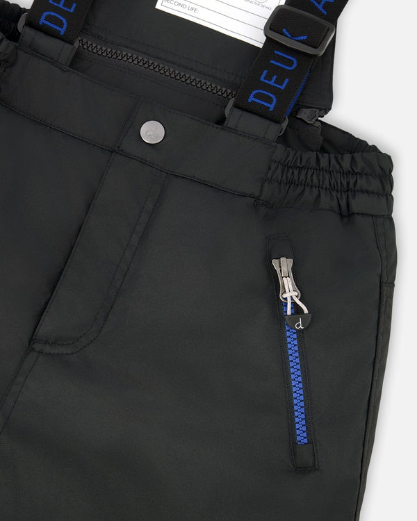 Two-Piece Play Snowsuit With Contrast Jacket Black - H10EB49_999