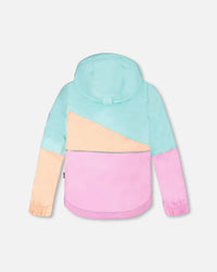 Two-Piece Play Snowsuit Pink Watercolor Flower Print - H10EG90_012