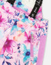Two-Piece Play Snowsuit Pink Watercolor Flower Print - H10EG90_012