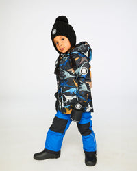 Two-Piece Chill Outerwear Set With Light Insulation In Blue Snowsuits Deux par Deux 