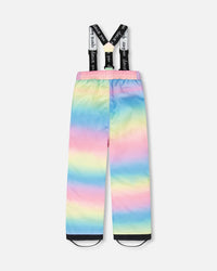 Two-Piece Chill Outerwear Set With Light Insulation Rainbow Gradient - H10MG10_019