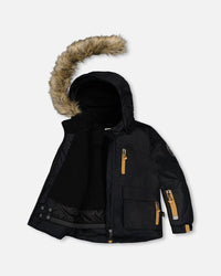 Two-Piece Play Snowsuit With Contrast Jacket Brown Sugar - H10PB42_967