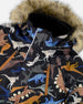 Two-Piece Play Snowsuit With Printed Dinosaurs Jacket Navy Blue - H10PB48_980