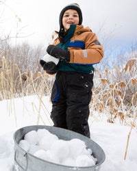 One-Piece Play Snowsuit Colorblocked And Black - H10PB73_999