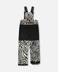 Two-Piece Play Snowsuit Off-White With Printed Pants - H10PG20_106