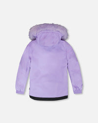 Two-Piece Play Snowsuit With Printed Pants Lavender - H10PG20_513