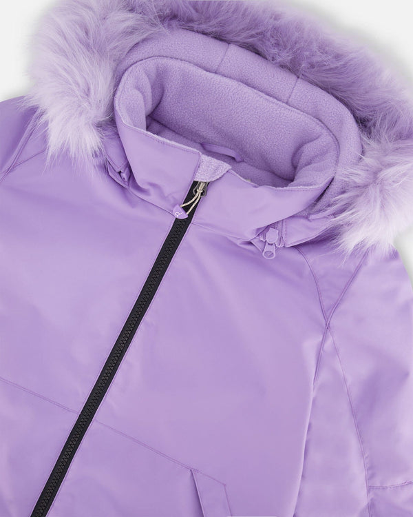 Two-Piece Play Snowsuit With Printed Pants Lavender - H10PG20_513