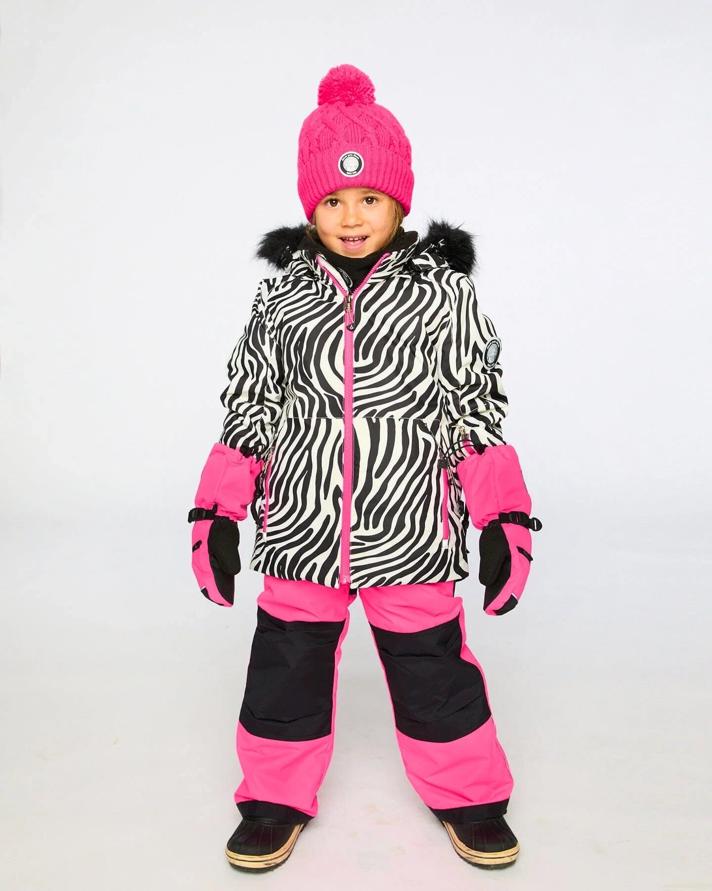 Two-Piece Play Snowsuit Fuchsia Snowsuits Deux par Deux 