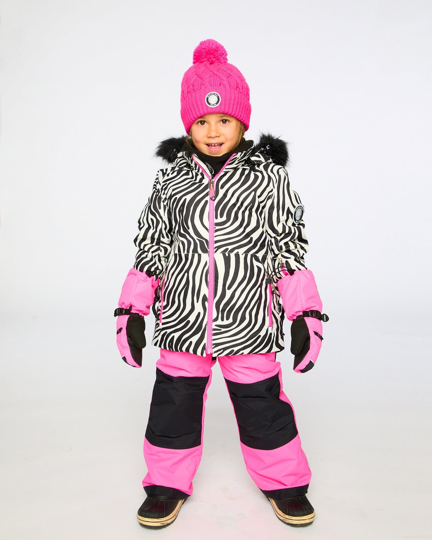 Two-Piece Play Snowsuit Fuchsia Snowsuits Deux par Deux 