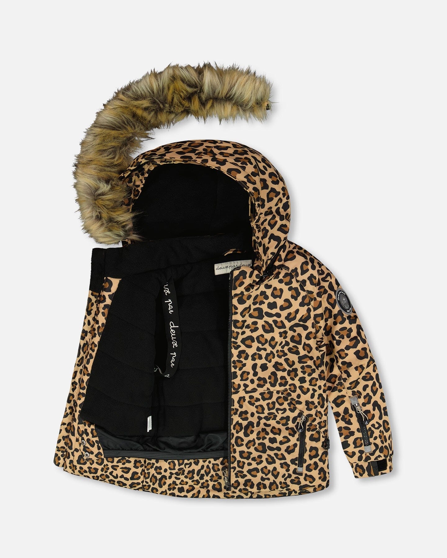 Two-Piece Play Snowsuit With Animal Print Jacket Black - H10PG21_999