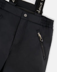 Two-Piece Play Snowsuit With Animal Print Jacket Black - H10PG21_999