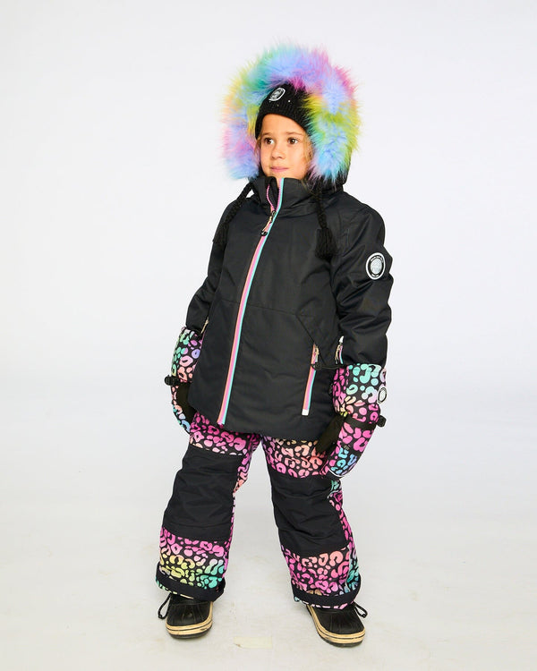 Two-Piece Play Snowsuit Rainbow Leopard Snowsuits Deux par Deux 