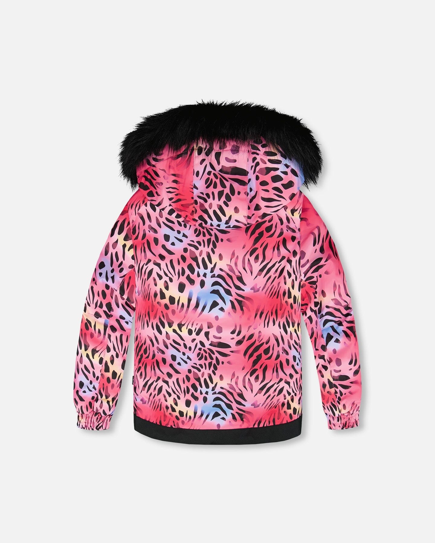 Two-Piece Play Snowsuit With Multicolor Print Jacket And Solid Pant Black - H10PG23_999