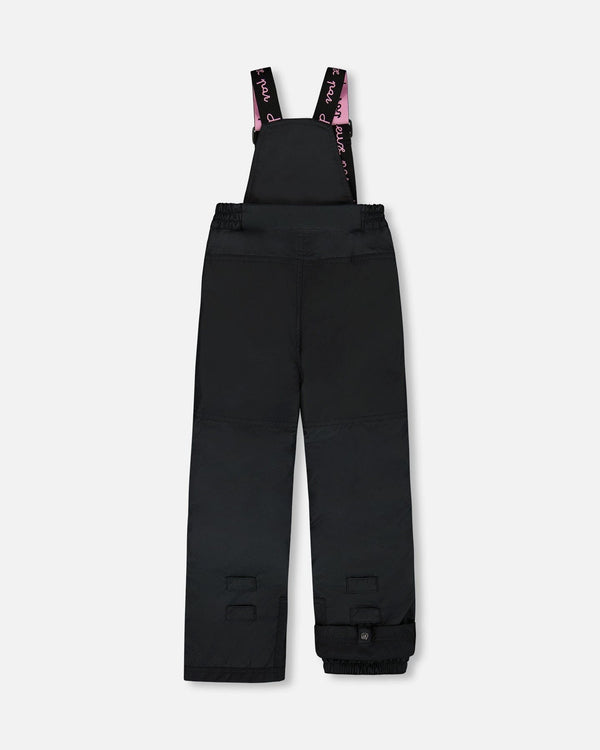 Two-Piece Play Snowsuit With Multicolor Print Jacket And Solid Pant Black - H10PG23_999